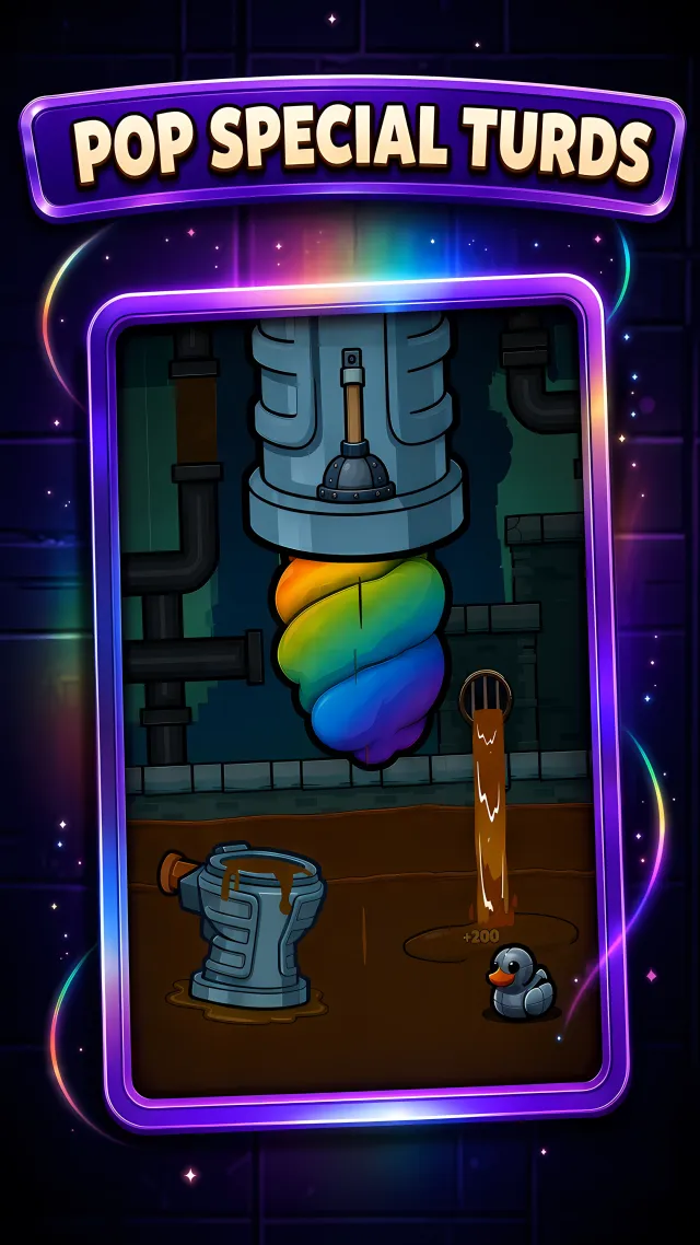 Poop Popper screenshot: Rainbow Turd, The x2 to x25 gamble